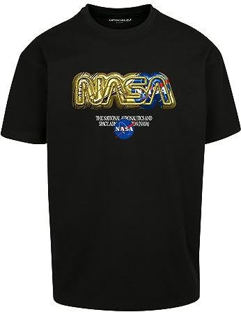 Mister Tee Unisex T-Shirt NASA HQ Oversize Tee Black M