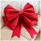 Egurs Schleife Große Rote Schleifen Handgemachte DIY Schleife Riesenschleife für Auto Valentinstag Weihnachten Geschenk Hochzeit Deko und Geburtstag Party Dekoration Chinesisch Rot 50cm