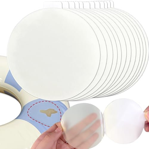 flysclean Inflatable Patch Repair Kit Waterproof, Multipurpose Repair Patch for Pool, Air Mattress, Bounce House, Inflatable Toys, Tent, Swimming Ring, Heavy Duty TPU Repair Patch 12Pcs