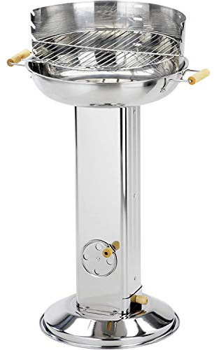 Parrilla de columna de carbón de acero inoxidable, adecuada para 1-3 personas al aire libre, barbacoa de jardín