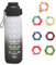 Trinkflasche Sport, Pods Aromen, Sport Luft Wasserflasche Starter up Set Trinkflaschen, 1000ml Frucht Duft Wasserflasche Mit 7 Geschmack Pods, 0% Zucker (B)
