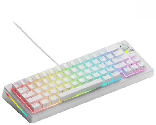 Glorious Gaming GMMK 3: Mechanical Keyboard, Compact 65%, Modular Sealing System, Doubleshot PBT Keycaps, Aluminium Switch Plate, Hot-Swap (3/5 Pin), American QWERTY - White