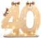 TaimeiMao Holz-Schild Gästebuch,Geldgeschenke Geburtstag 40,Gästebuch Geburtstag mit LED Lichterkette,40. Geburtstag Geldgeschenk Holz für Familie Freunde,Geburtstag Deko für Frauen & Männer