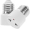 Adapter E26 Auf E27 Lampenfassung Steckdose E27 Splitter E26/E27-Lampenfassung, 3-poliger Lampenfassungs-auf-Stecker-Adapter, E27-Fassung im Steckerkasten Leuchtensteckdose 2/3-poliger Steckdosen