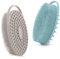 Silicone Body Scrubber – Dual-Sided Silicone Loofah for Shower, Set of 2 Soft Exfoliating Body Bath Shower Scrubber Loofah Brush Easy-to-Clean for Sensitive Kids Women Men All Kinds of Skin