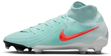 Nike Men's Phantom Luna II PRO FG Football Shoes, Mint/Atomic Red-Off Noir, 9.5