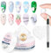 MIZHSE 3D Skulptur Nail Gel Non Stick, Pearl Weiß Skulptur Nagel Glue, Fester Skulptur-Nagelgel für Modellage, Rhinestone Glue für 3D Nail Art mit Silikon Nagel Pinsel, DIY Maniküre Werkzeug 18g