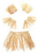 BESPORTBLE 1 Set Bast Grasrock Outfits Für Mädchen Kostüme Kleid Hawaii Strohrock Quastenrock Bühnenkostümrock Partyrock Hula Rock Performance Rock Festival Khaki