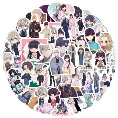 Happy Marriage Aufkleber 55Pcs Saimori Miyo Graffiti Abziehbild Kiyoka Kudo Figur Aufkleber für Tablets Becher Skateboard Fahrrad Helm Dekoration