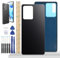 YHX-OU Tapa de batería para Xiaomi Redmi Note 12 Pro 5G, tapa trasera de batería, carcasa trasera (negro)