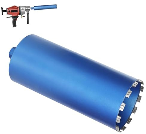Couronne de forage diamantée UNC Ø 162 mm L 460 mm 12 segments pour béton carrelage