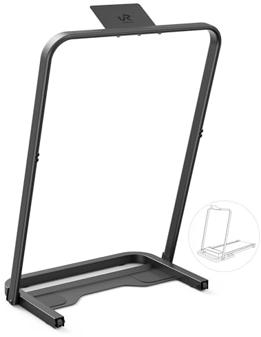 UREVO Walking Pad Handle Bar Only, Universal Compatible for Walking Pads 23.6'' Wide, Transform WalkingPad Into a Treadmill in Seconds, Easy Moving with Wheels, Quick Assembly, Sturdy Design, Black