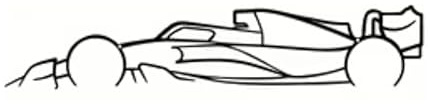 Blaucap Formule 1 F1 Voiture de sport Mur Silhouette Art mural Décoration murale Art mural Décoration murale Sport automobile Décoration murale Décoration murale Art mural en métal