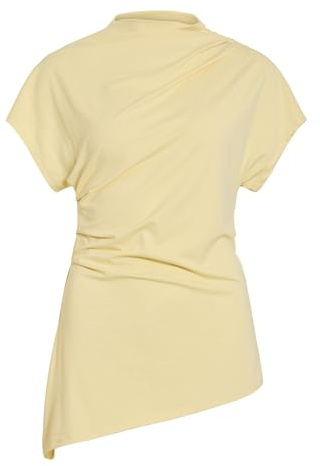 Vila Female Oberteil mit kurzen Ärmeln VIMIRANDA Stehkragen | Short Sleeved Top