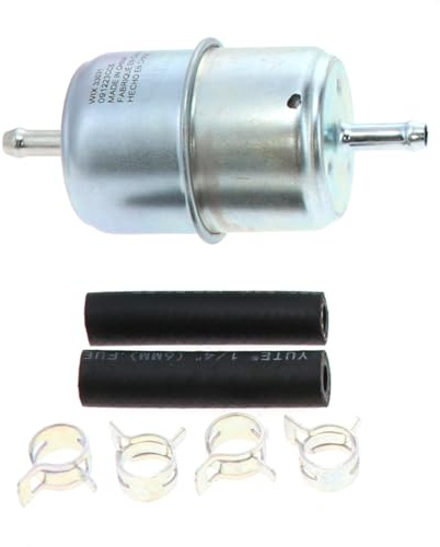 WIX 33031 In-Line Fuel Filter Replacement Compatible with Various Early Model Import and Domestic - 1/4 Inlet and Outlet, Gasoline Only (12 Micron)