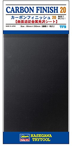 Hasegawa Klebefolie, Karbon, feinmaschig, 90 x 200 mm