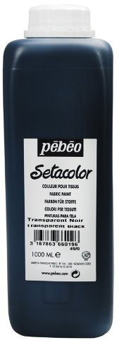 PEBEO Setacolor Peinture pour tissus légers 1 litre Noir