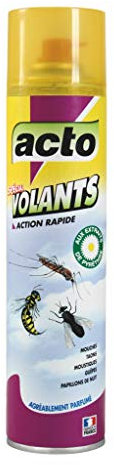 ACTO | AÉROSOL 400ML SPÉCIAL VOLANTS Contre les mouches, les moustiques, les taons, les guêpes… | VOL4