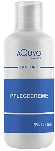 Blueline 5% Urea Creme für trockene Haut (500ml Spender) | Körpercreme bei Schuppenflechte oder Neurodermitis, Pflegecreme gegen Juckreiz, Hautcreme für Hautunreinheiten und Hautausschlag