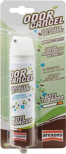 AREXONS ODOR CANCEL 75 ml Igienizzante auto abitacolo fragranza Antitobacco, trattamento sanificante
