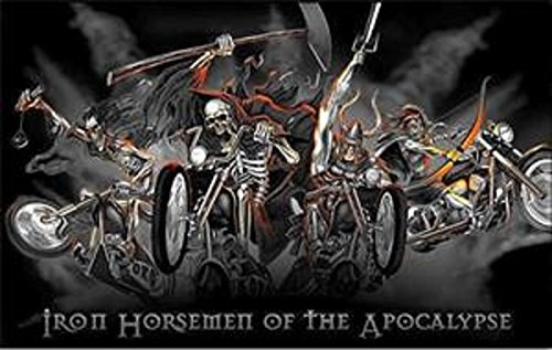U24 Fahne Flagge Iron Horseman Motorrad 90 x 150 cm