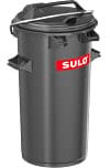 SULO SME50 Systemmülleimer mit Bügel 50L Mülltonne, HDPE, Grau, SME 50 Liter
