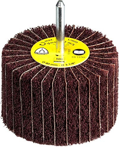 Klingspor 258951 NCS 600, Vliesstift mit Schaft für den Endschliff MARRON, 100X50X6, 240, 4 Stück