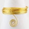 Vaessen Creative Aludraht x, Biegsam Schmuckdraht, Alluminio, Hell Gold, 1500 x 0,011 x 0,2 cm, Oro Chiaro, 0,8 mm 15 m, unità