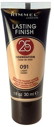 Rimmel Lasting Finish 25 Hours Foundation, Light Ivory, Number 091, 30 ml