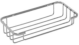 Croydex Chrome Wall Mounted Cosmetic Shower Basket - Bathroom Storage & Organisation - Shower Caddy Home Essentials - Rust Free Guarantee 5 Years - Durable Mild Steel - Fixings Included