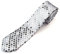 Caprilite Silver SATIN SEQUINNED Sequin Party Plain 2 Skinny Neck Tie Fancy Dress Magic Show Mens Womens Unisex