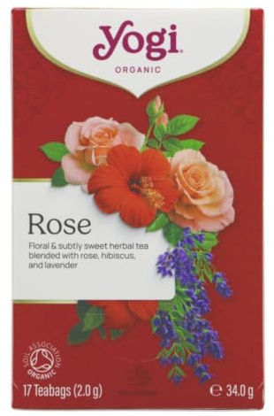 Yogi Tea - Ayurvedic Organic Tao Tea Rose 17 Bags (Pack of 2)