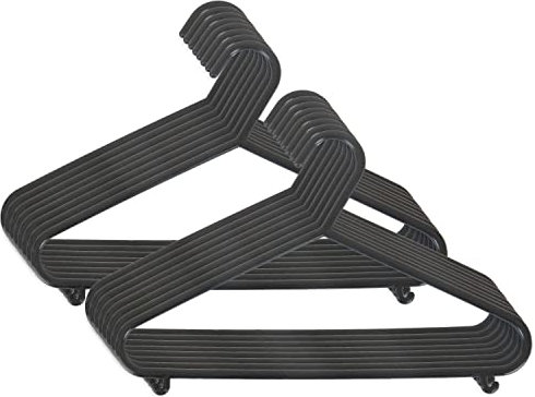 Bieco Kleiderbügel Kinder 16 St. Schwarz | Länge ca 30 cm | Baby Kleiderbügel | Kunststoff Kleiderbügel Kinder Baby | Baby Organiser Für Kleiderschrank | Kleiderbügel Baby | Baby Clothes Hangers
