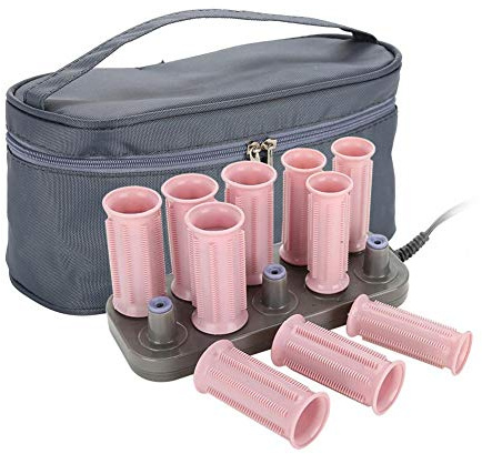 Travel Size Hot Rollers,Rollers Hair Styling Tool, 10Pcs Professional Electric Heated Roller Curling Roll DIY Hairstyles Hair Tube (Classic)
