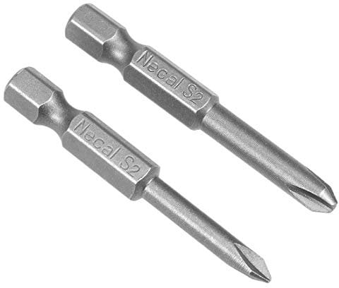 sourcing map 2pcs 1/4 Inch Hex Shank Y1 Y2 Head Screw Driver Bit Set Y Type Screwdriver Kit Tools