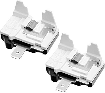 Sourcingmap 2 Pcs Refrigerator Overload Protector Compressor Replacement Part, 1/2HP (375W)