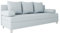 Mirjan24 Schlafsofa Dover, Sofa mit Bettkasten und Schlaffunktion, Bettsofa, Farbauswahl, Schlafcouch mit Chromfüße, Couch, Couchgarnitur (Schlafsofa ohne Polsterhocker, Twist 17)