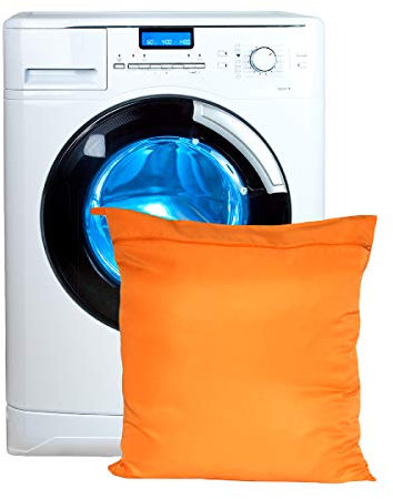Sac de lavage anti poil PowAir pour animaux - Matière poreuse - Orange - XL
