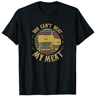 Funny BBQ Pit Reverse Flow Smoker Accessory Dad Grill Gift T-Shirt