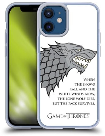 Head Case Designs Offizielle HBO Game of Thrones Weiße Winde Grafiken Gelhülle [Militärischer Schutzgrad] Kompatibel Mit Apple iPhone 12 Mini Und Kompatibel Mit MagSafe