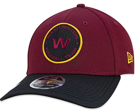 New Era Washington Football Team NFL 2021 Sideline Road Red 9Forty Stretch Snap Cap - One-Size