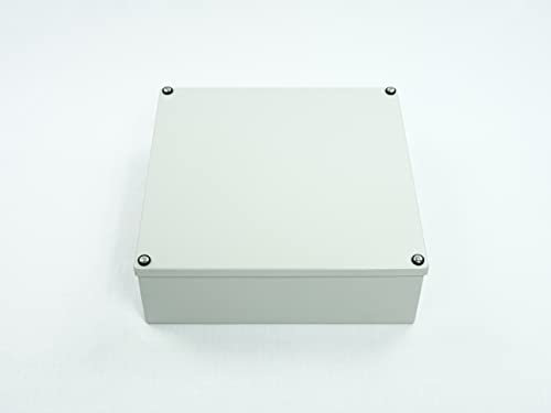 TEMPA PANO Junction Box IP55 Waterproof – Mild Steel Weatherproof Electrical Box (400 x 400 x 100) mm – Electrical Project Box for Outdoor & Indoor Use – Dustproof Cable Connectors Box