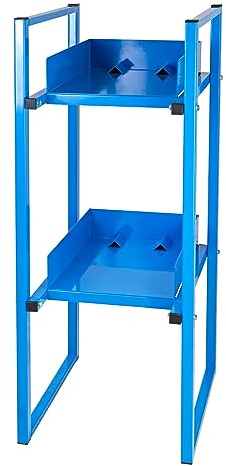 PROREGAL Fassregal für 30-60 Liter Fässer Duo | HxBxT 120x47x65cm | Lichtblau | Regal Fässer Fässerregal Standregal
