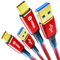 Fannoday USB C Kabel, [2Stück 1M] USB auf C Kabel 10Gbps Nylon Geflochtenes Schnellladekabel Typ C Ladekabel für iPhone 16/15 Serie für Galaxy S24/S23 Android Auto usw-Rot