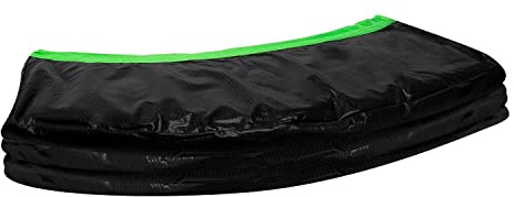 VirtuFit Randabdeckung für Trampolin, 251 cm, 15 mm dick, Schwarz und Grün