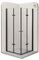 i-flair Duschkabine Emma 90x90 Höhe: 190 cm, Eckkabine mit Falttüren in Schwarz, Falttürkabine aus 6mm durchsichtigem Nano ESG-Sicherheitsglas - LINKS und RECHTS MONTIERBAR! ALLE GRÖSSEN DK99B