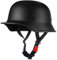 YEJAHY Vintage Deutsche Motorrad Halbhelme, Retro Jethelm, Scooter-Helm, Fahrradhelm, mit Verstellbarer Schnellverschluss Schnalle für Fahrrad, Cruiser, Roller(L)