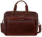Marc Peter® Laptoptasche Seattle I Leder Umhängetasche für 15.6 zoll Laptop I Aktentasche für Notebook I Waxy Barun Tasche für Damen und Herren