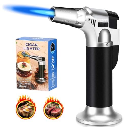 Chalumeau De Cuisine Chalumeau De Cuisine Professionnel Ajustable Petit Chalumeau Convient Pour La Cuisine, Les PâTisseries, Les Desserts, La Panna Cotta, Le Camping, Le Barbecue (Sans Butane)