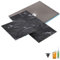 Receveur de douche à carreler 90 x 90 WEDI Fundo Primo + revêtement Top marble black + colle + bonde verticale + kit étancheité